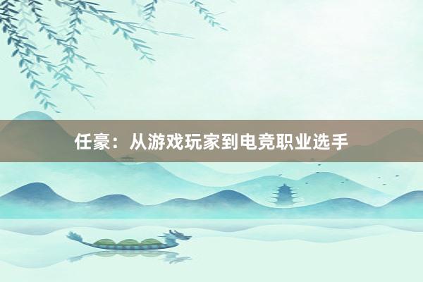 任豪：从游戏玩家到电竞职业选手