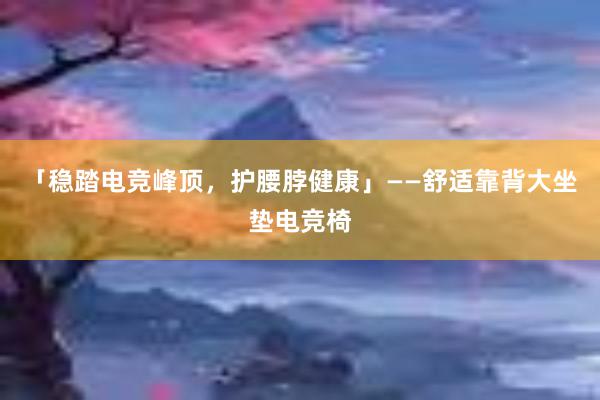 「稳踏电竞峰顶，护腰脖健康」——舒适靠背大坐垫电竞椅