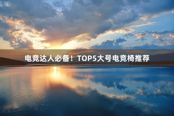 电竞达人必备！TOP5大号电竞椅推荐